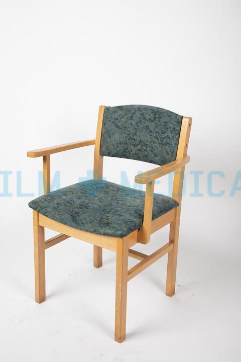 Waiting Room Chair Low Back in Mottled Green 